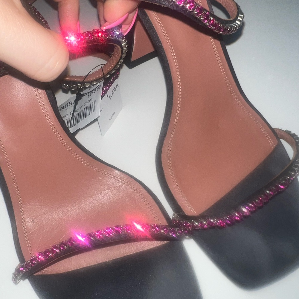 Amina Muaddi sandals. Will fit US 9.5/10. Runs small
